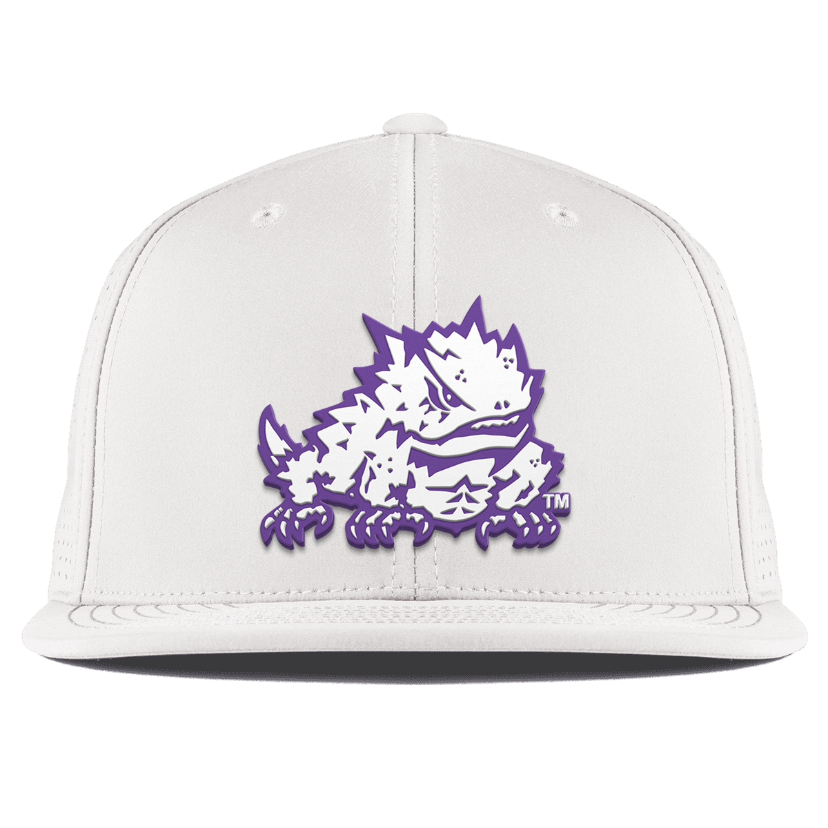 Texas Christian University "TCU Team Logo" Flat Elite White