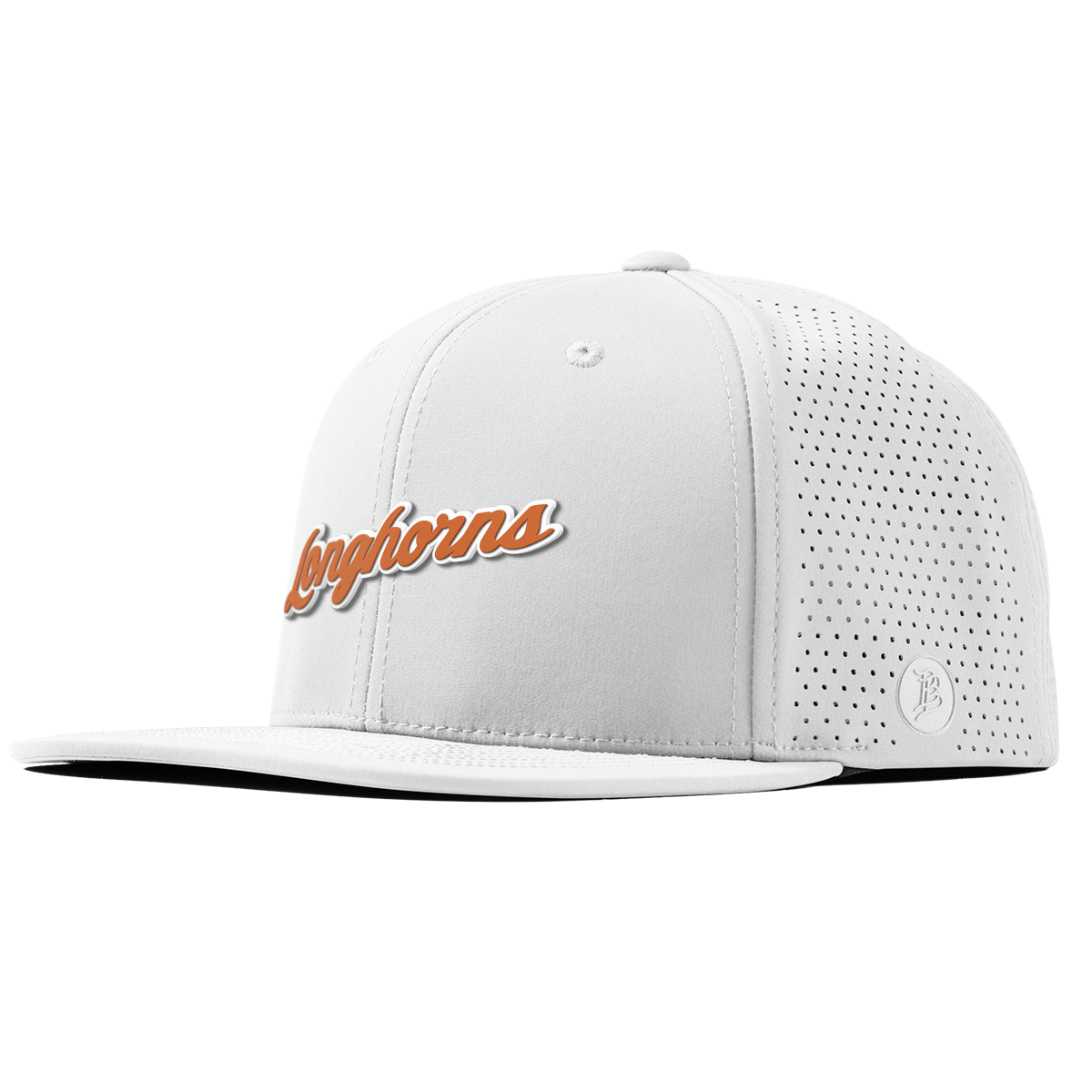 University of Texas "Texas Longhorn Script" Flat Elite White