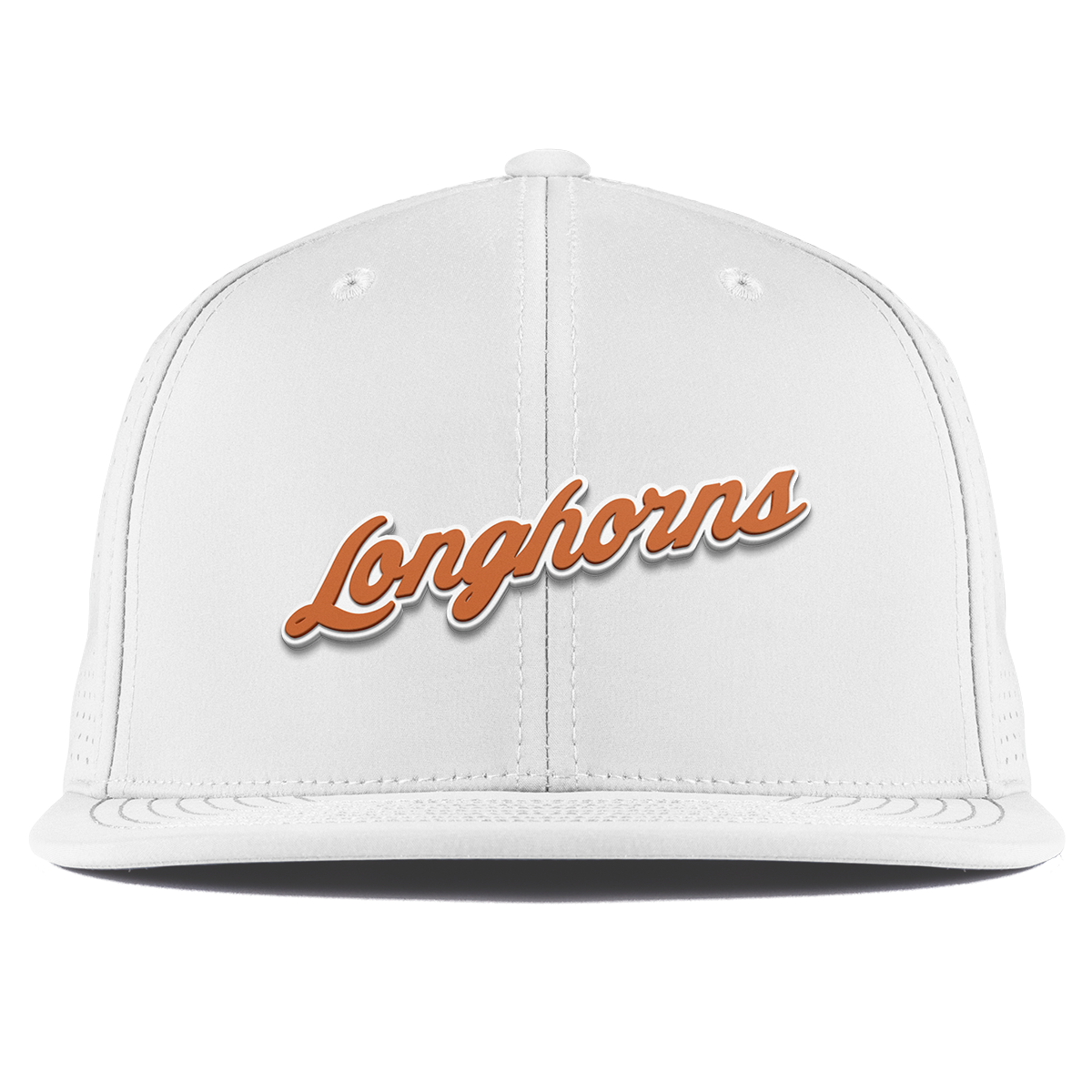 University of Texas "Texas Longhorn Script" Flat Elite White