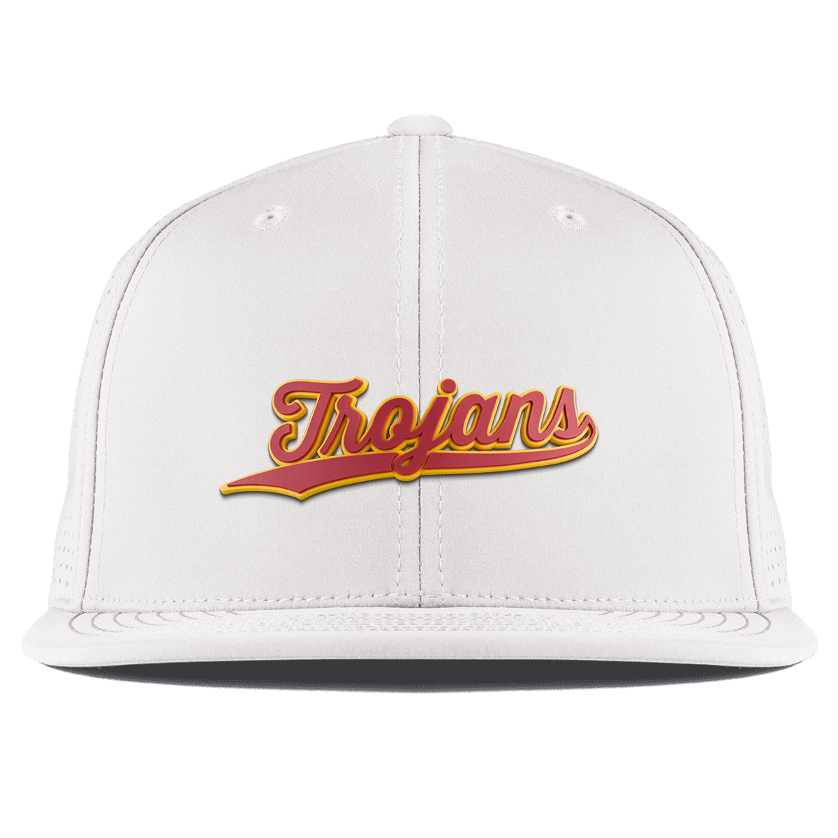 University of Southern California "USC Trojans Script" Flat Elite White