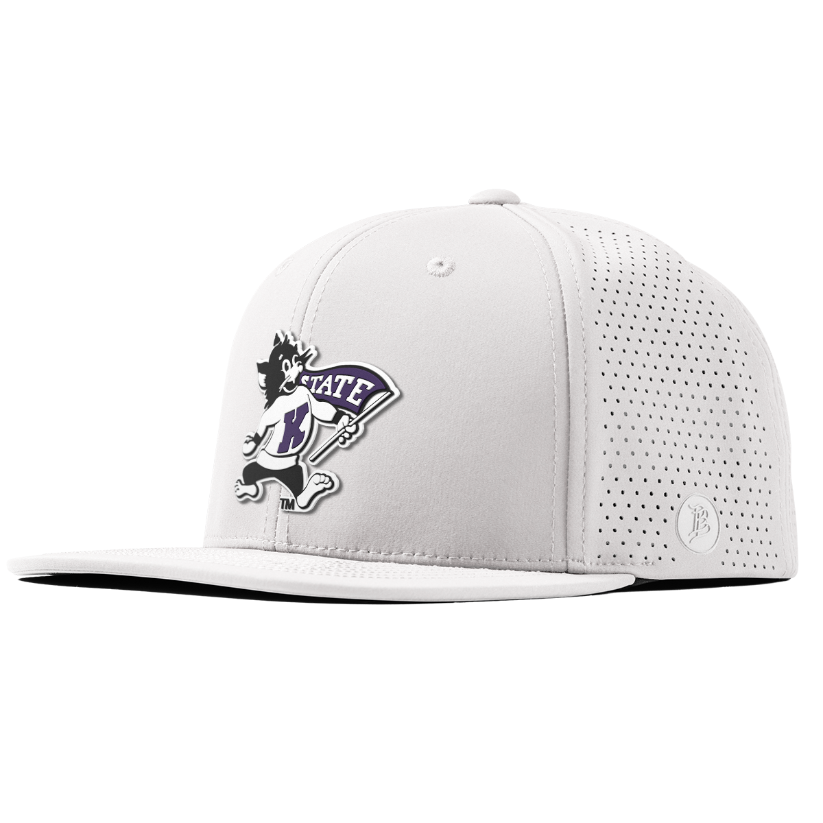 Kansas State University "Vintage Kansas State Wildcat" Flat Elite White