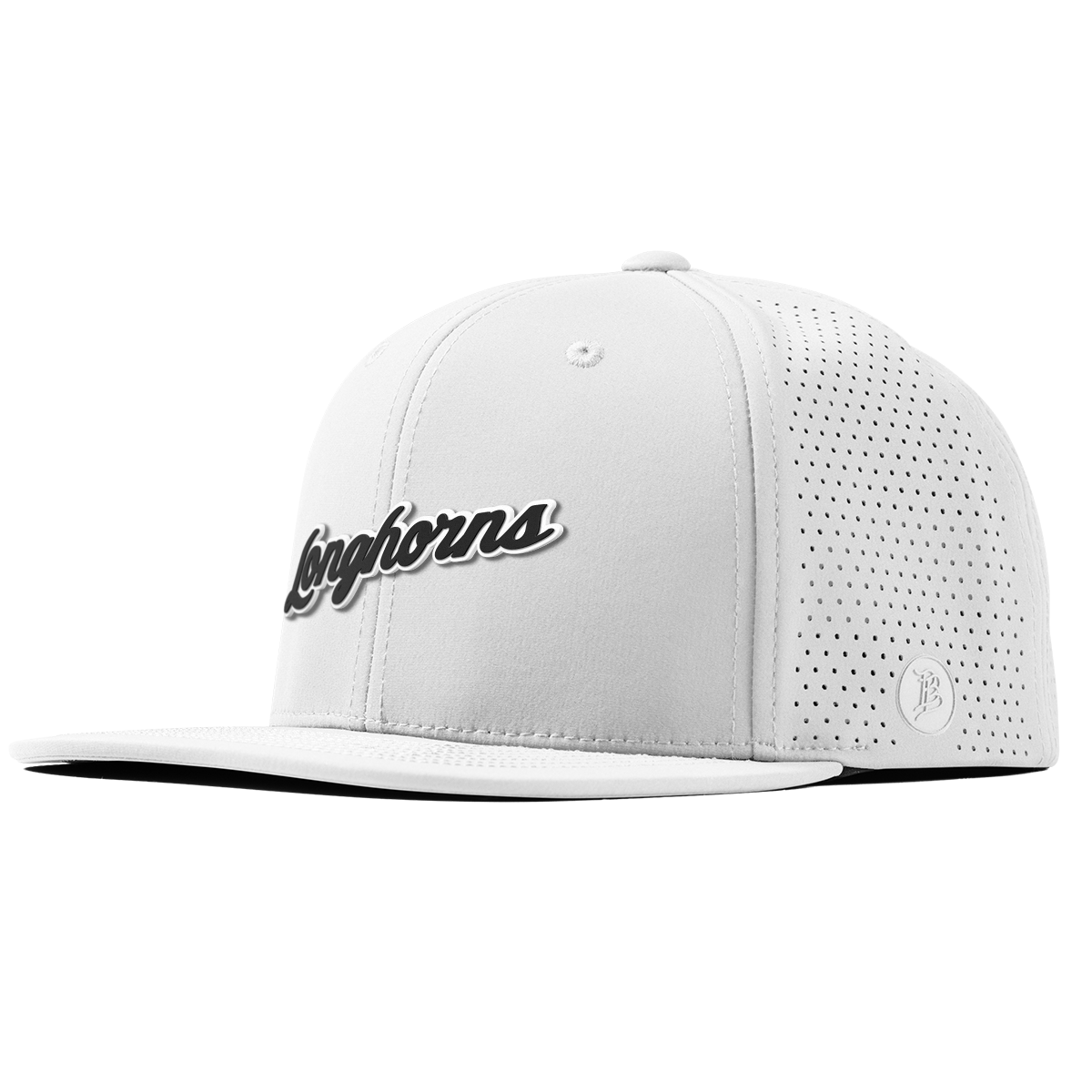 University of Texas "Vintage Texas Longhorn Script" Flat Elite White