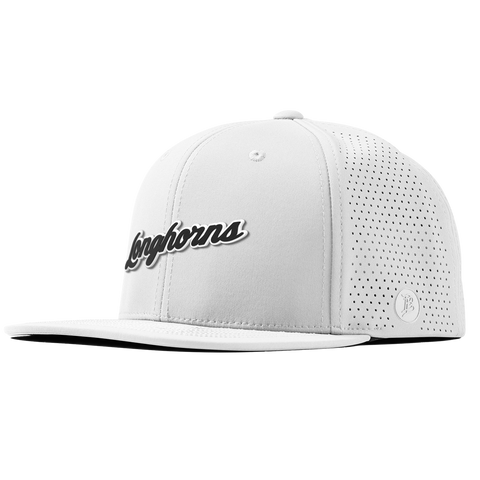 University of Texas "Vintage Texas Longhorn Script" Flat Elite White