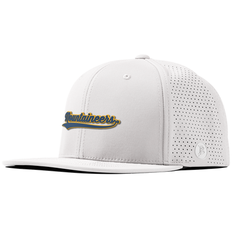 West Virginia University "West Virginia Mountaineers Script" Flat Elite White