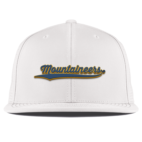 West Virginia University "West Virginia Mountaineers Script" Flat Elite White