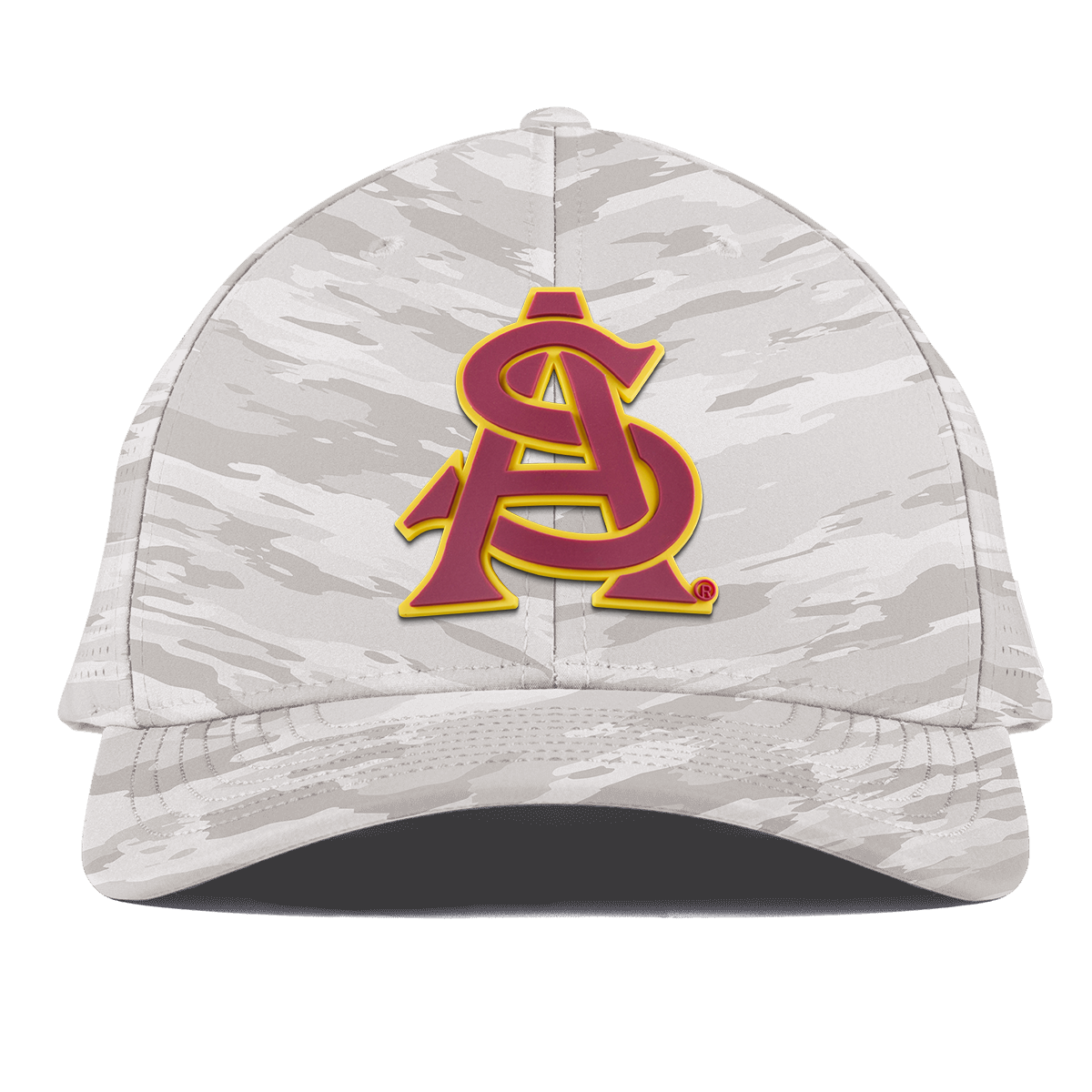 Arizona State University "ASU Baseball and Gold" Curved Elite Arctic Camo