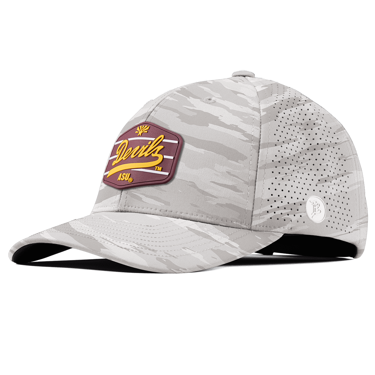 Arizona State University "ASU Devils Maroon" Curved Elite Arctic Camo