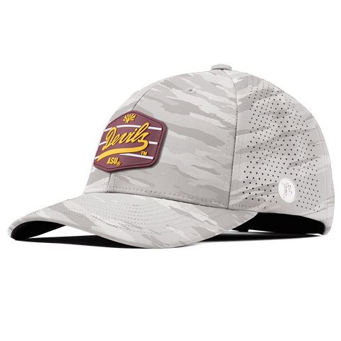 Arizona State University "ASU Devils Maroon" Curved Elite Arctic Camo