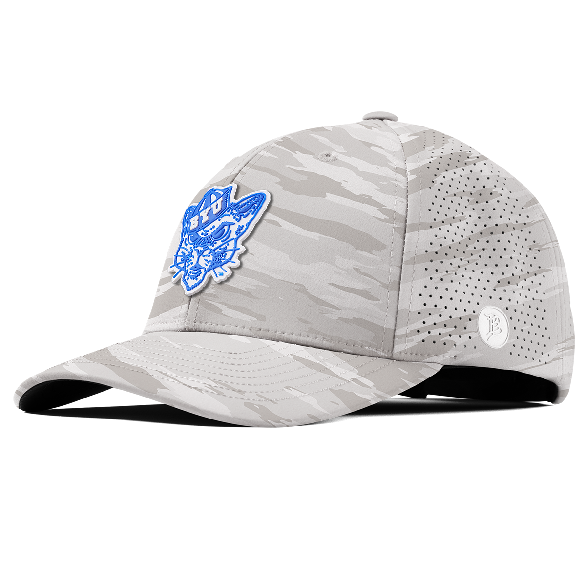 BYU "Cosmo The Cougar" Curved Elite Arctic Camo