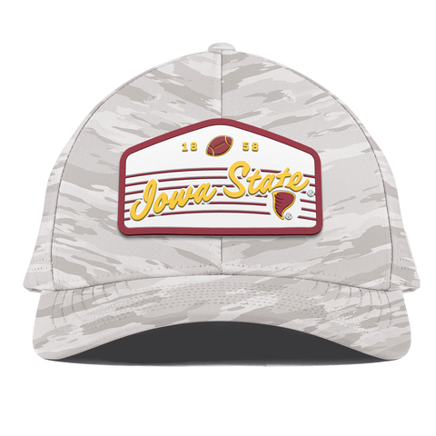 Iowa State University "Cyclones Football" Curved Elite Arctic Camo