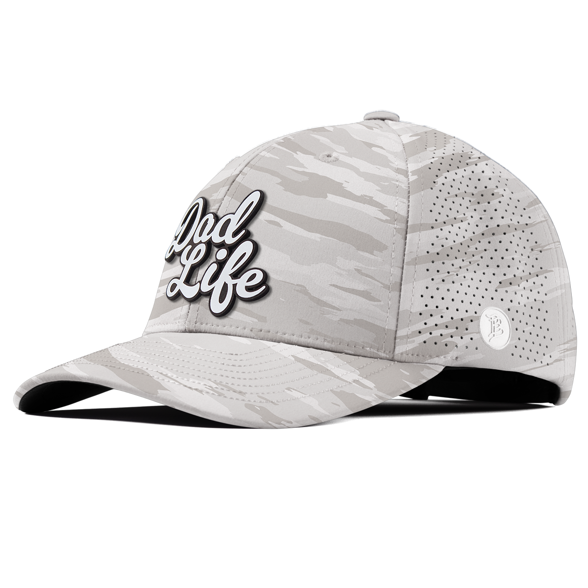 Dad Life Script Elite Curved Arctic Camo