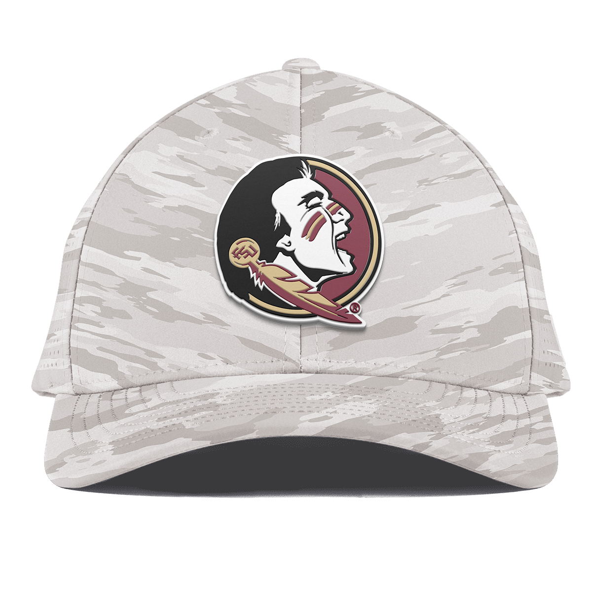 Florida State University "FSU Team Logo" Curved Elite Arctic Camo