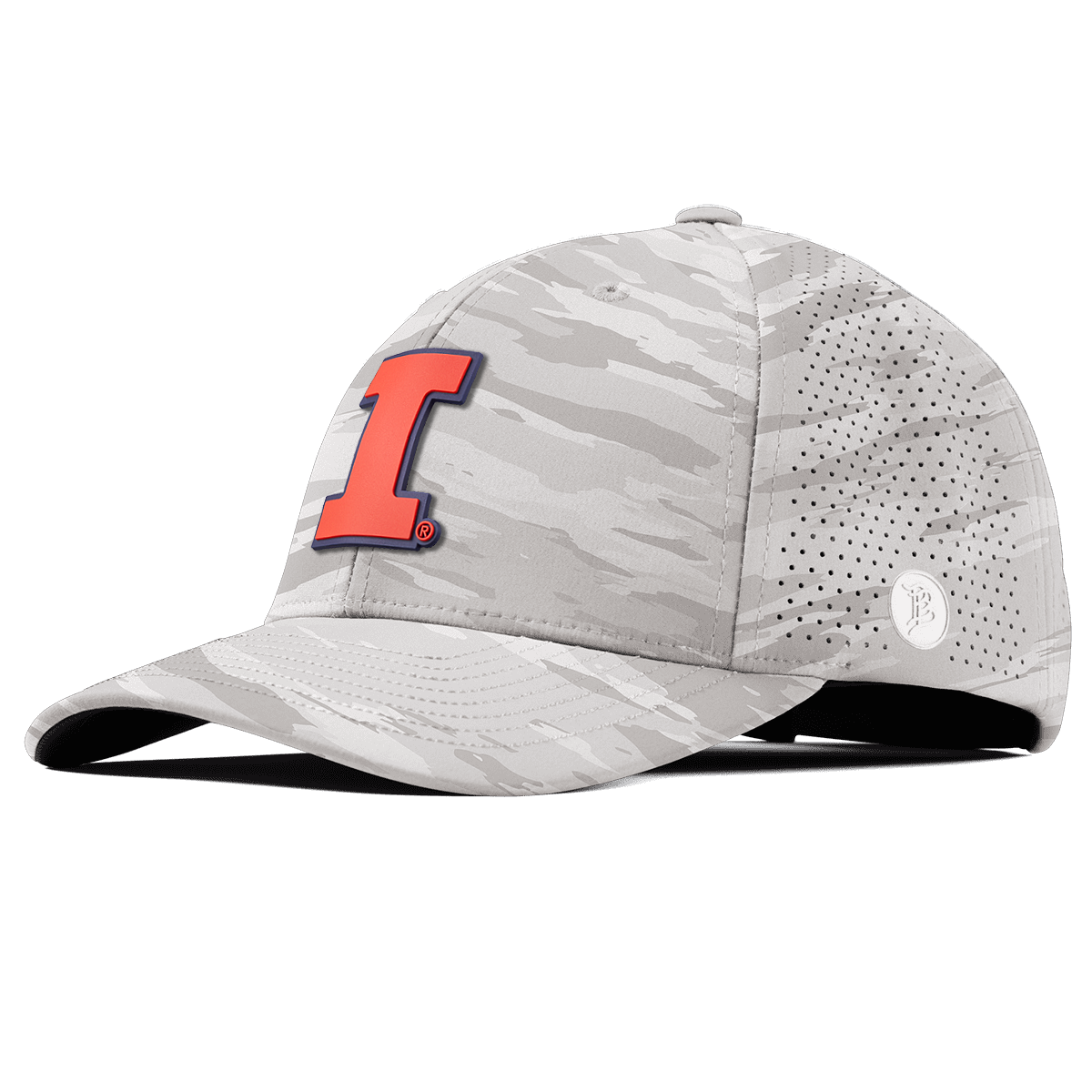 University of Illinois "Fighting Illini Orange" Curved Elite Arctic Camo