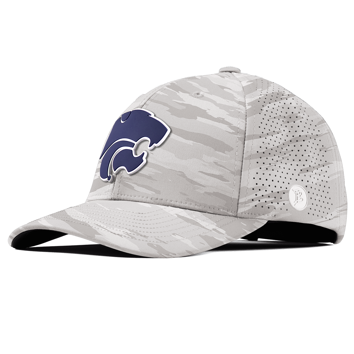 Kansas State "Kansas State Team Logo" Elite Curved Arctic Camo