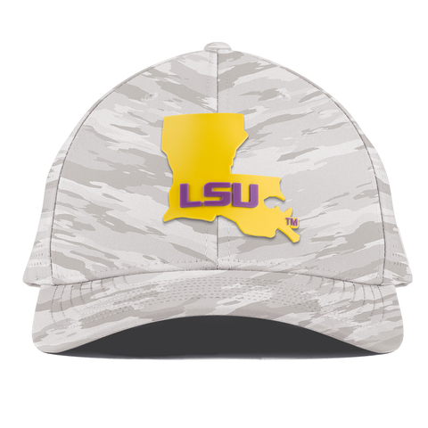 Louisiana State University "LSU Gold State" Curved Elite Arctic Camo