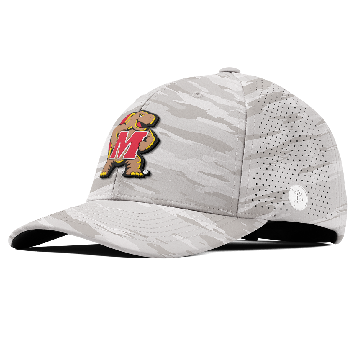 University of Maryland "Maryland Terrapin Team Logo" Curved Elite Arctic Camo