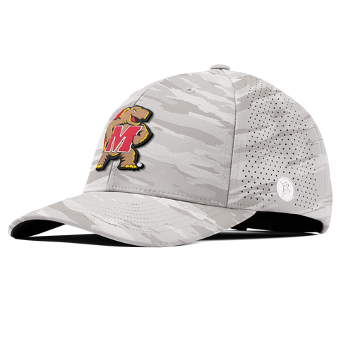 University of Maryland "Maryland Terrapin Team Logo" Curved Elite Arctic Camo