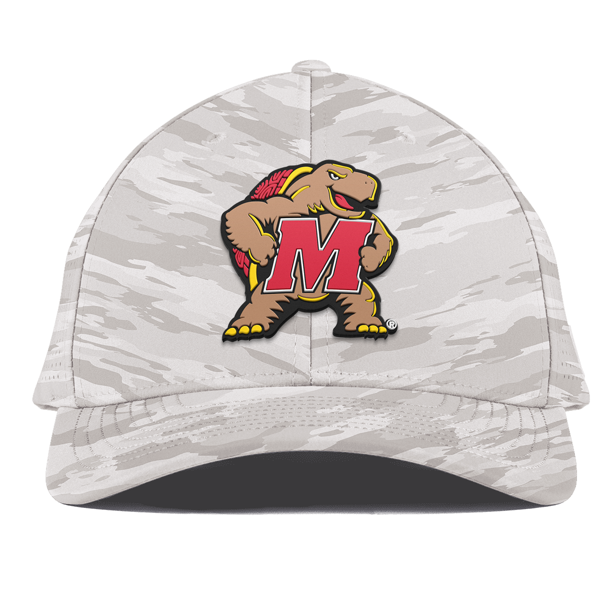 University of Maryland "Maryland Terrapin Team Logo" Curved Elite Arctic Camo