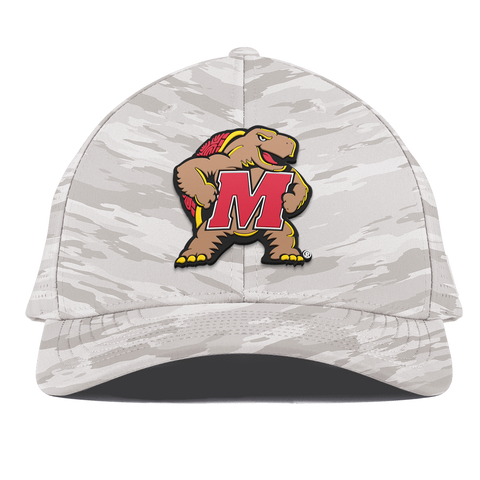 University of Maryland "Maryland Terrapin Team Logo" Curved Elite Arctic Camo