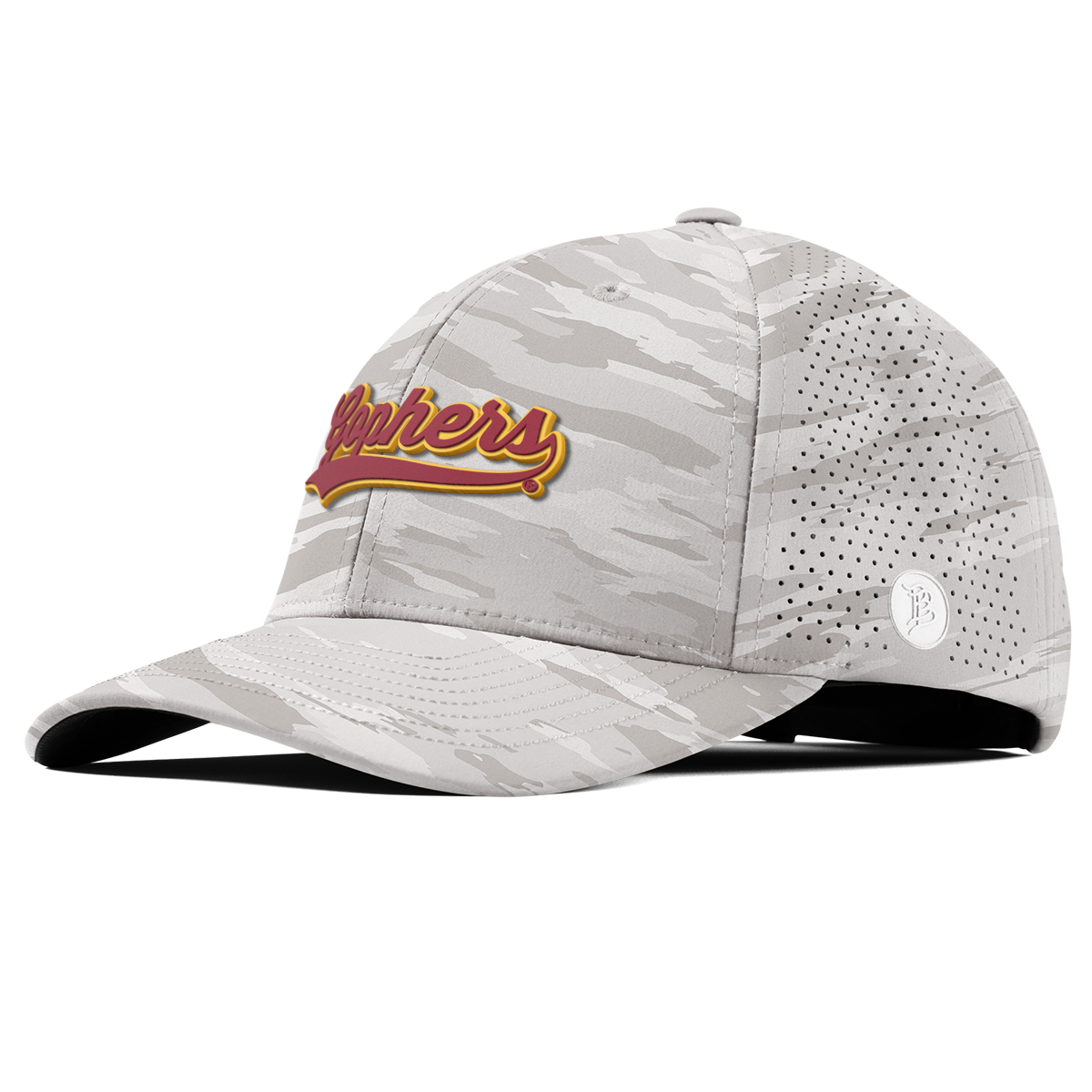University of Minnesota "Minnesota Gophers Script" Curved Elite Arctic Camo