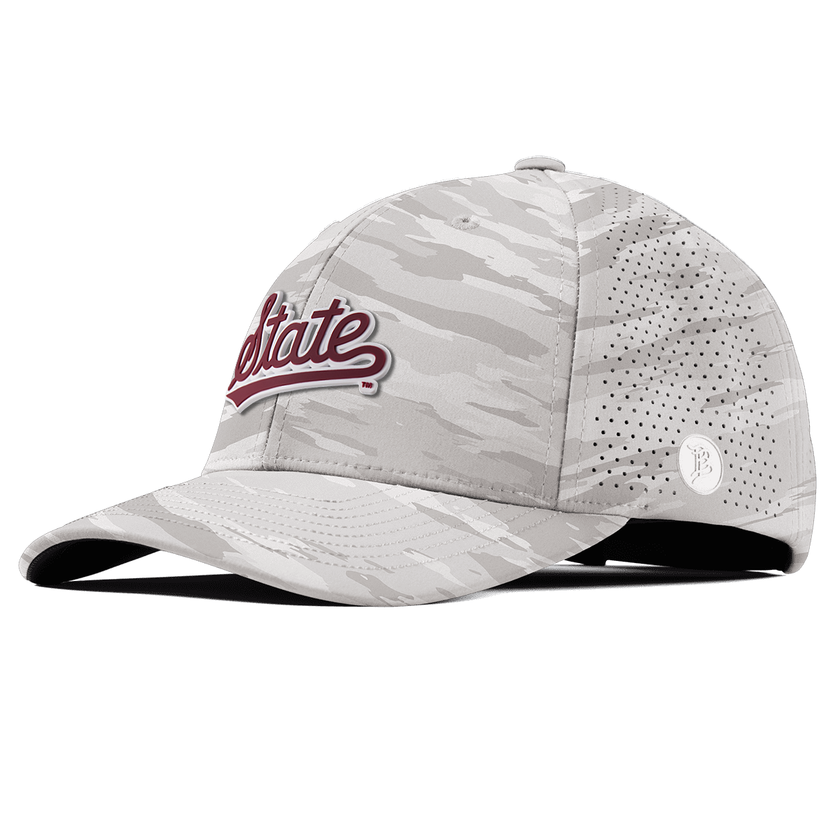 Mississippi State University "Mississippi State Script" Curved Elite Arctic Camo