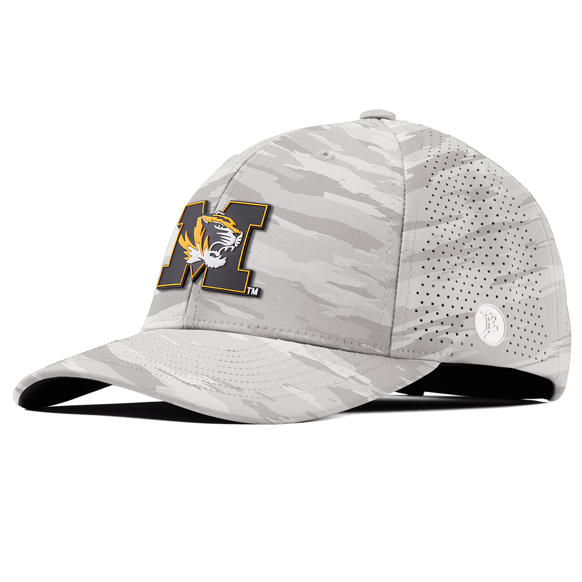 University of Missouri "Missouri M Team Logo" Curved Elite Arctic Camo