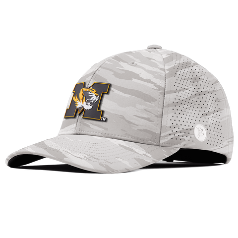 University of Missouri "Missouri M Team Logo" Curved Elite Arctic Camo