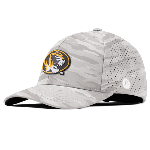University of Missouri "Missouri Tigers Badge" Curved Elite Arctic Camo