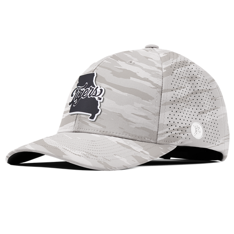 University of Missouri "Missouri Tigers State Script" Curved Elite Arctic Camo