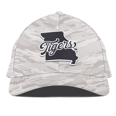 University of Missouri "Missouri Tigers State Script" Curved Elite Arctic Camo