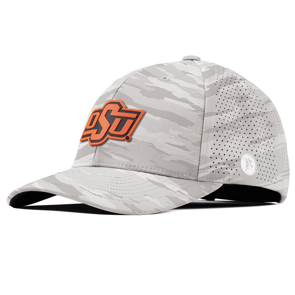 Oklahoma State University "OSU Team Logo" Elite Curved Arctic Camo 