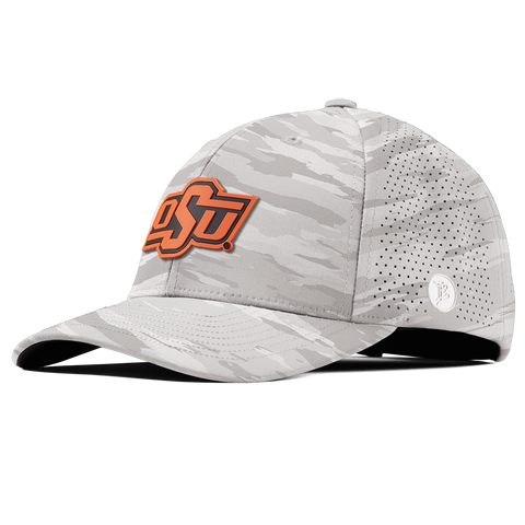 Oklahoma State University "OSU Team Logo" Elite Curved Arctic Camo 
