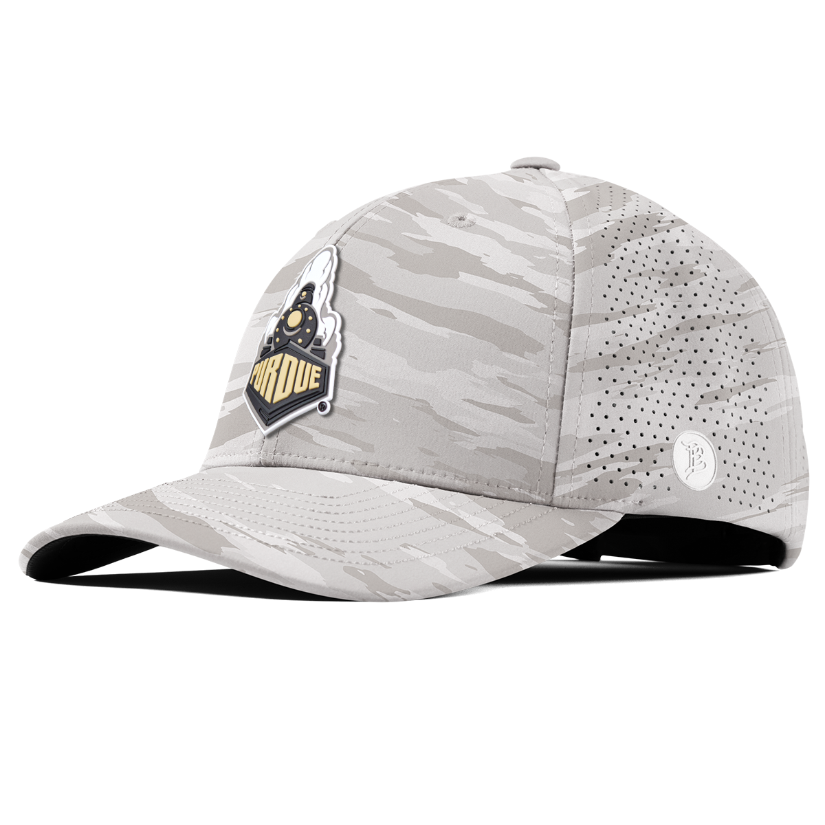 Purdue University "Purdue Team Logo" Curved Elite Arctic Camo