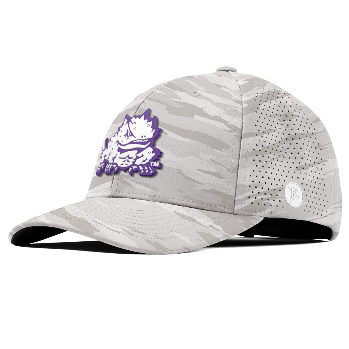 Texas Christian University "TCU Team Logo" Curved Elite Arctic Camo