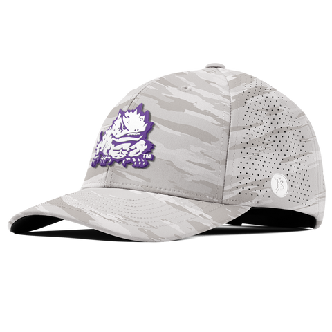 Texas Christian University "TCU Team Logo" Curved Elite Arctic Camo