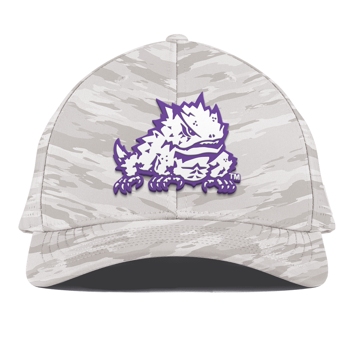 Texas Christian University "TCU Team Logo" Curved Elite Arctic Camo