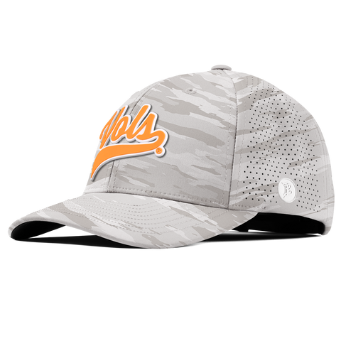 University of Tennessee "Tennessee Vols Script" Curved Elite Arctic Camo