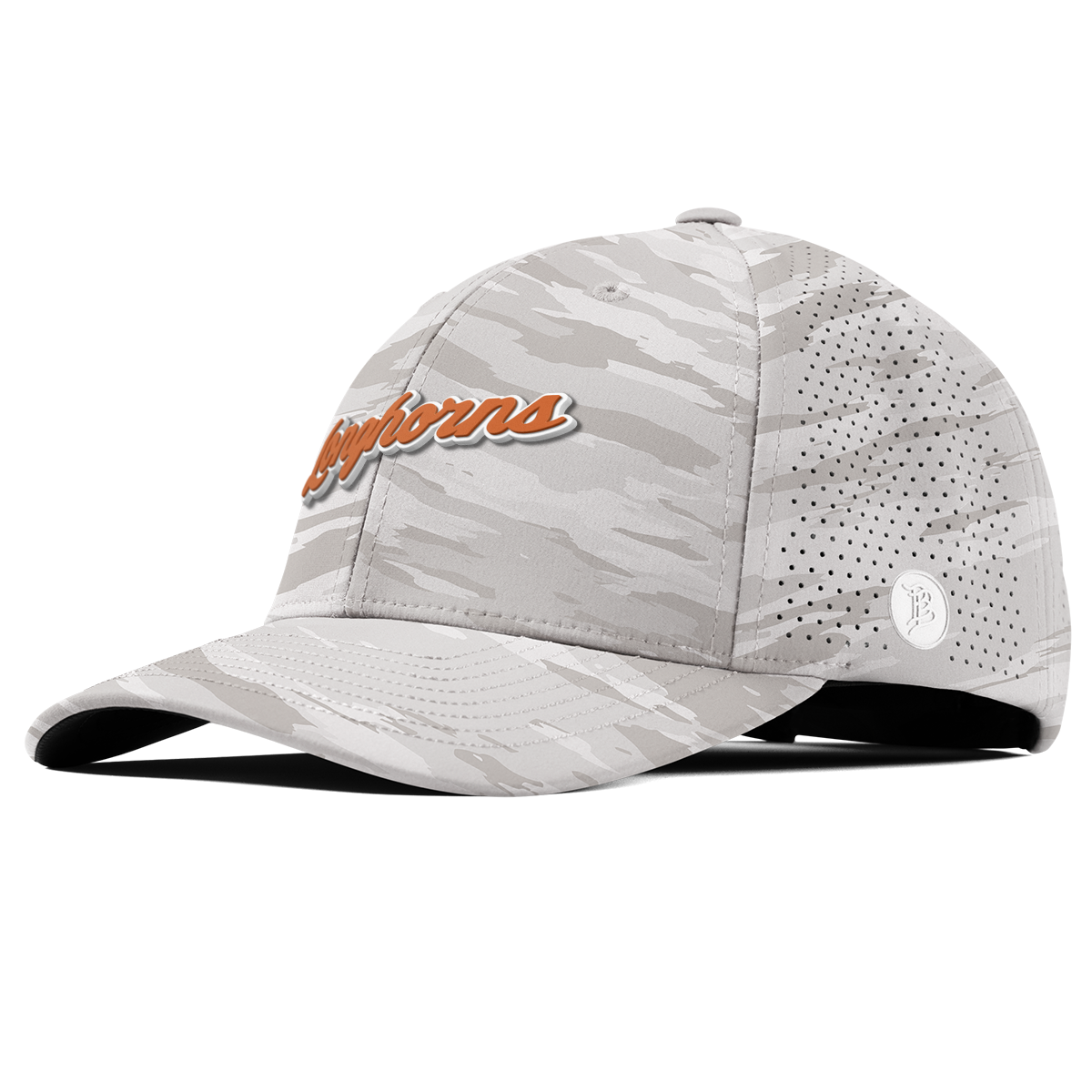 University of Texas "Texas Longhorn Script" Curved Elite Arctic Camo