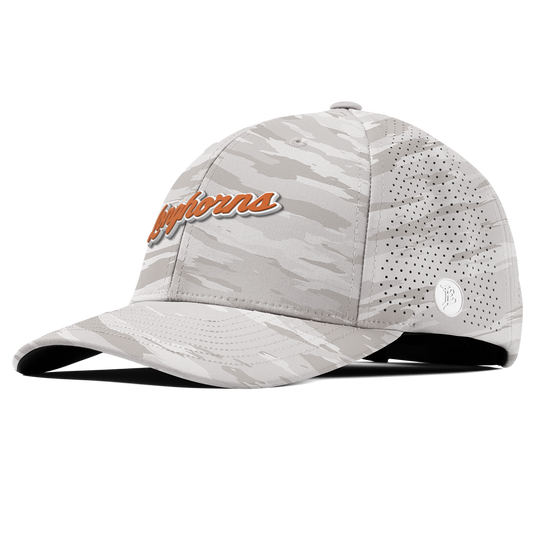 University of Texas "Texas Longhorn Script" Curved Elite Arctic Camo