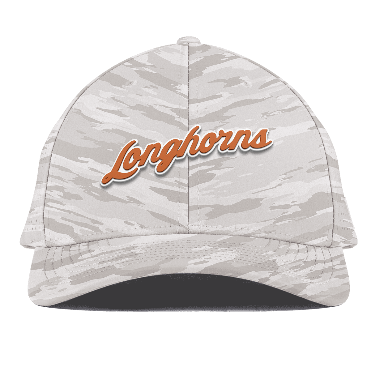 University of Texas "Texas Longhorn Script" Curved Elite Arctic Camo