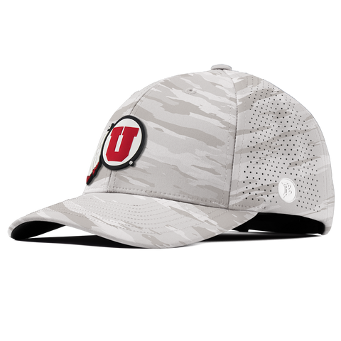 University of Utah "Team Logo" Elite Curved Arctic Camo