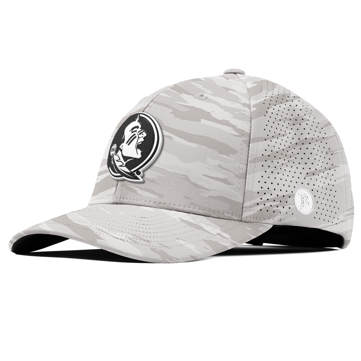 Florida State University "Vintage FSU Team Logo" Curved Elite Arctic Camo