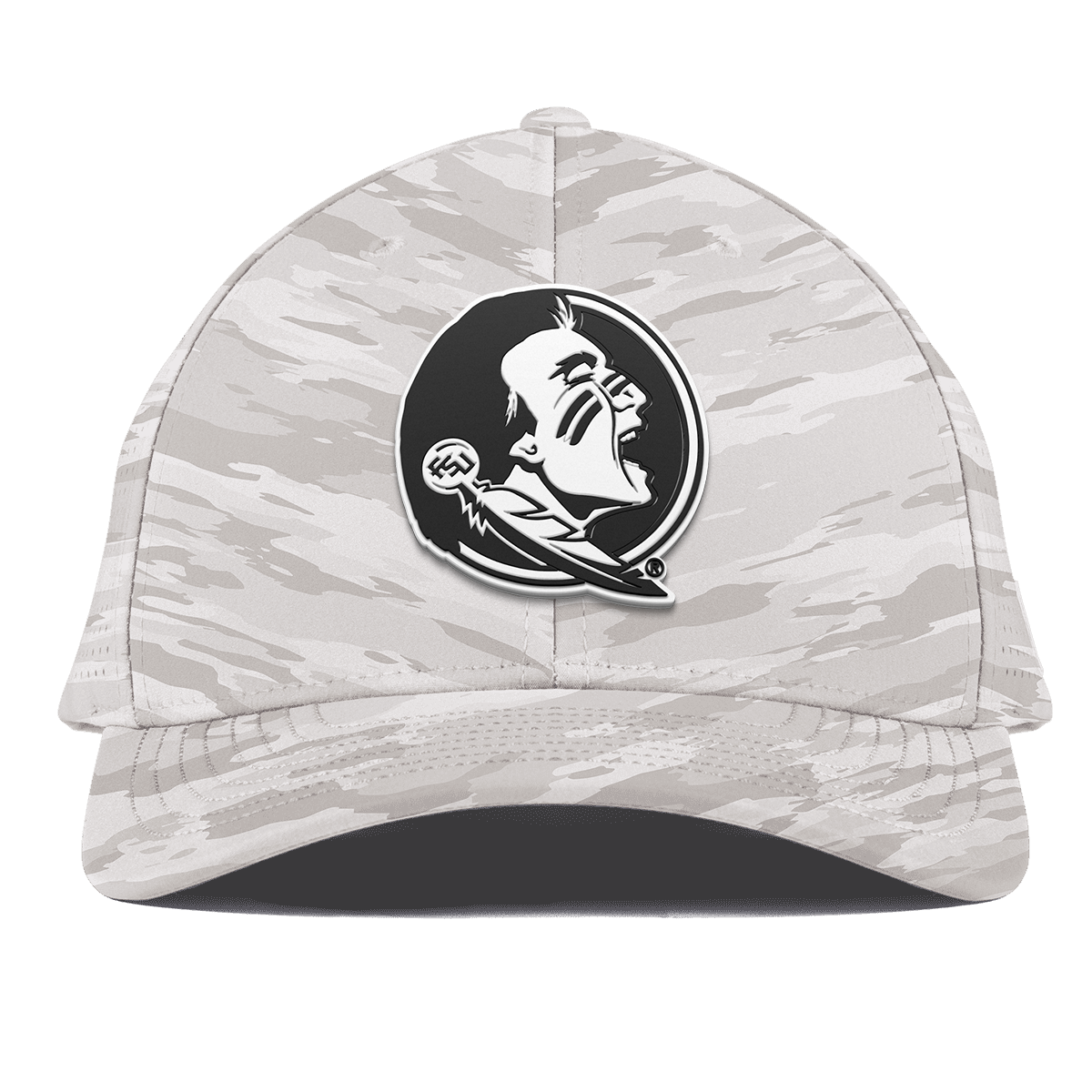 Florida State University "Vintage FSU Team Logo" Curved Elite Arctic Camo
