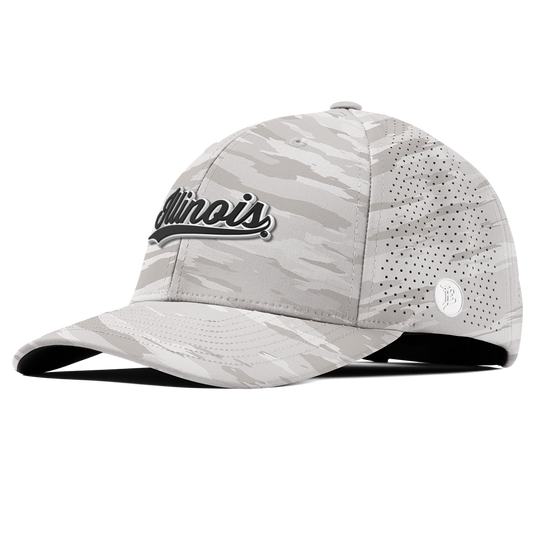 University of Illinois "Vintage Illinois Script" Curved Elite Arctic Camo