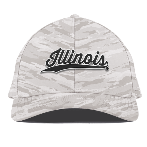 University of Illinois "Vintage Illinois Script" Curved Elite Arctic Camo