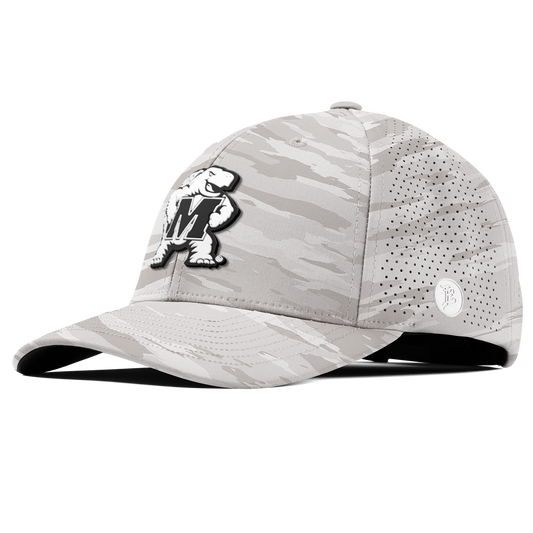 University of Maryland "Vintage Maryland Team Logo" Curved Elite Arctic Camo