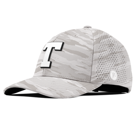 University of Texas "Vintage Texas Team Logo" Curved Elite Arctic Camo