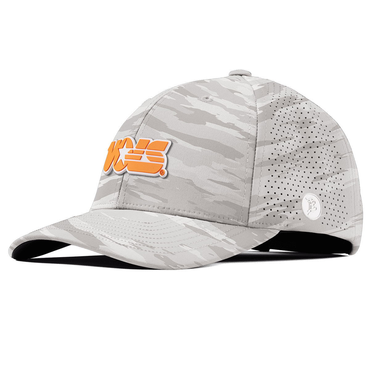 University of Tennessee "Tennessee Vols Block" Elite Curved Arctic Camo