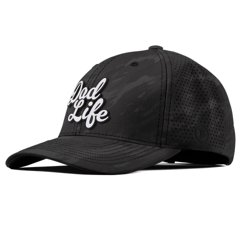 Dad Life Script Elite Curved Charcoal Camo