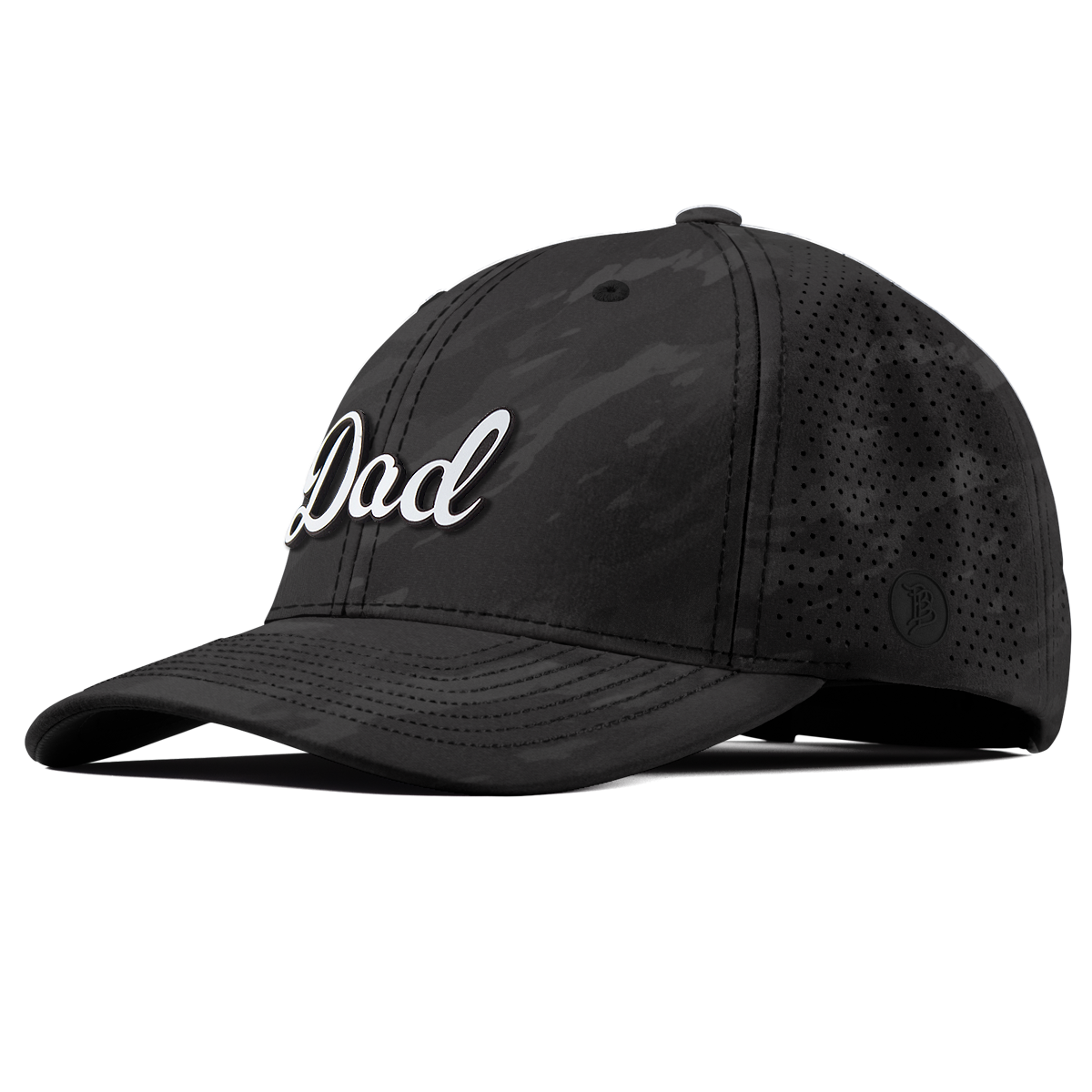 Dad Script Elite Curved Charcoal Camo